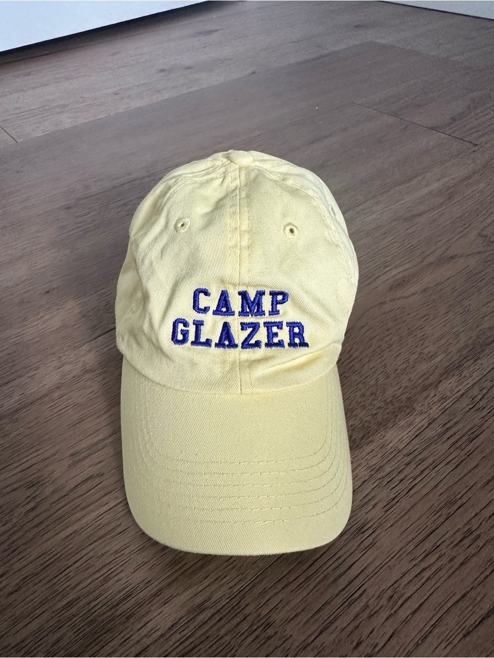 Camp Glazer Embroidered Yellow Baseball Cap
